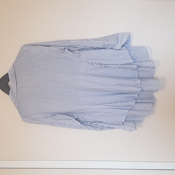 Ripe boho romantic gypsy blue and white double layered maternity shirt - Picture 7 of 8